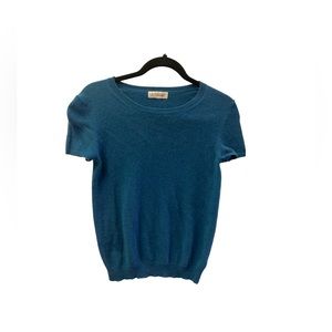 Neiman Marcus Peacock Blue Cashmere sweater M